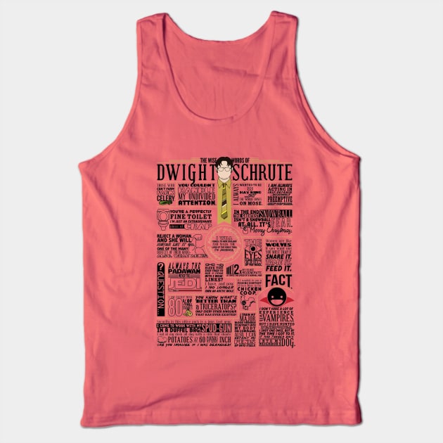 The Wise Words of Dwight Schrute Tank Top by huckblade